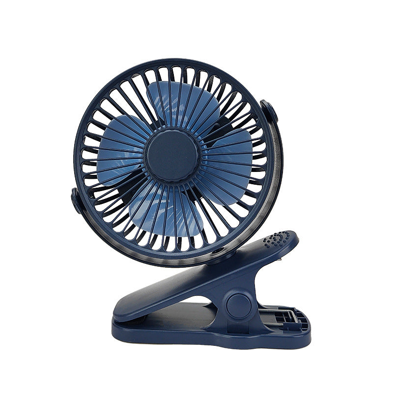 Mini Portable USB Clip-On Fan | Silent Rechargeable Personal Desk Fan for Dorms & Travel