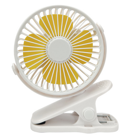 Mini Portable USB Clip-On Fan | Silent Rechargeable Personal Desk Fan for Dorms & Travel