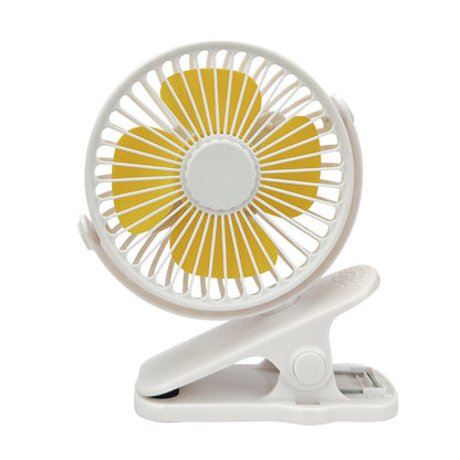 Mini Portable USB Clip-On Fan | Silent Rechargeable Personal Desk Fan for Dorms & Travel